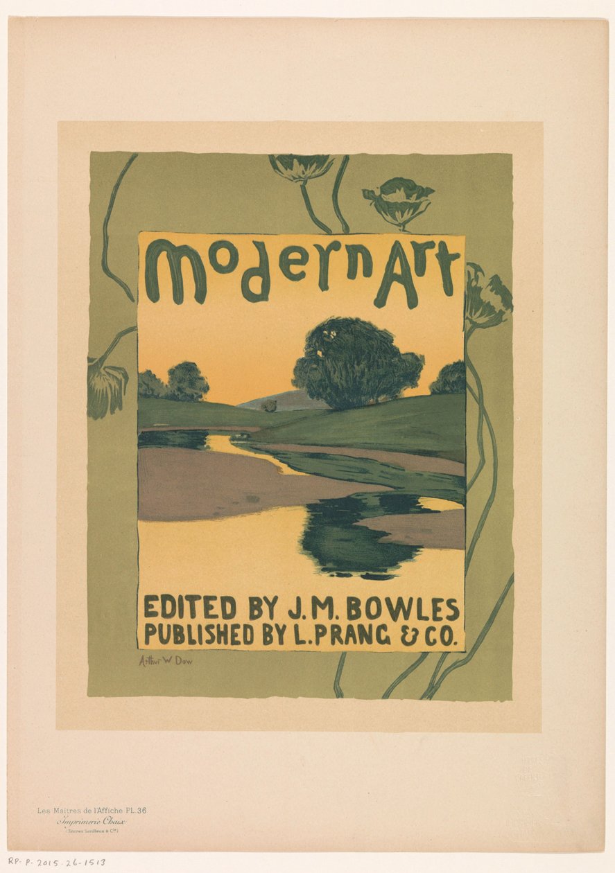 Reklama pro časopis Modern Art tijdschrift Les Maîtres de l