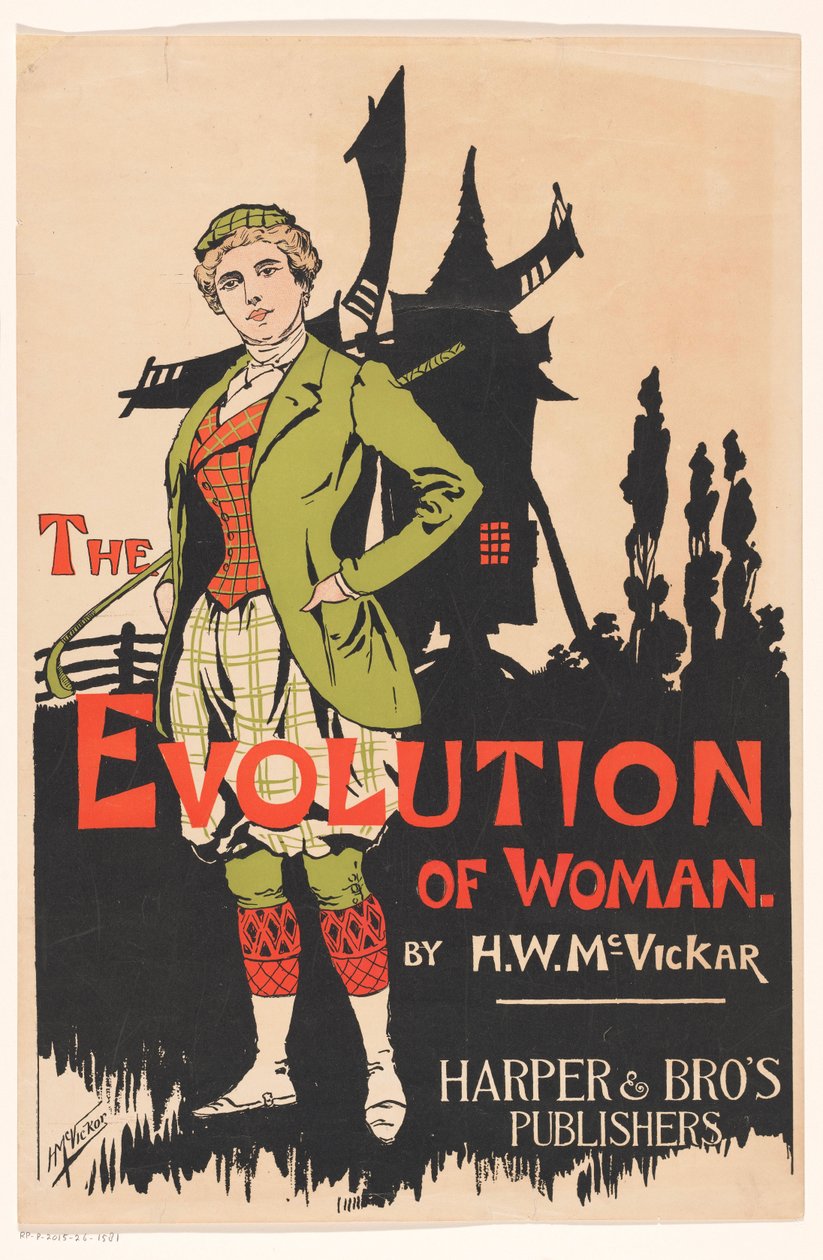 Reklama na The Evolution of Woman od Harry Whitney McVickar, 1896 od Anonymous