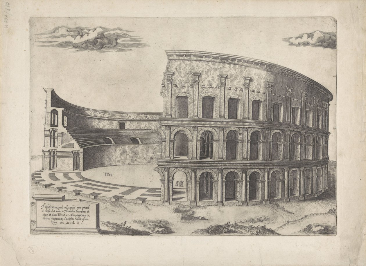 Amfiteátr Castrense Mirror of Roman Magnificence (název série) od Anonymous