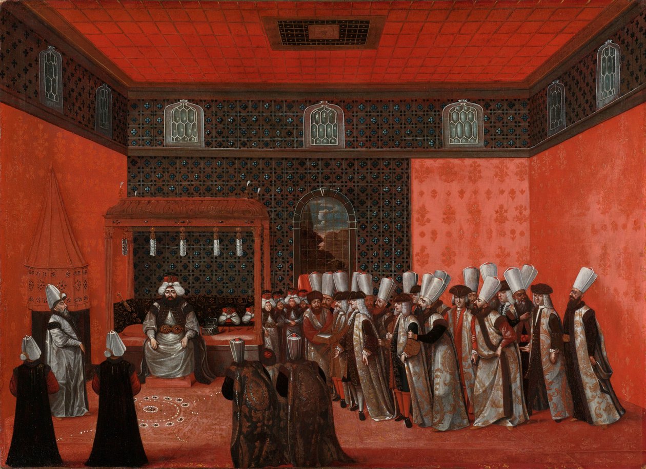 Audience velvyslance se sultánem Ahmedem III. (velvyslanec Cornelis Calkoen) od Anonymous