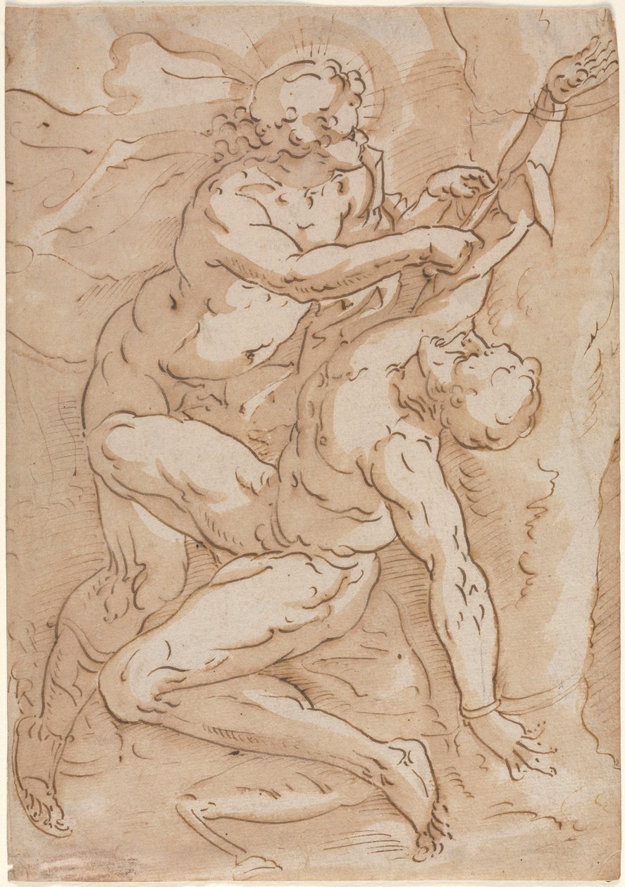 Apollo Flaying Marsyas (vpravo) od Anonymous