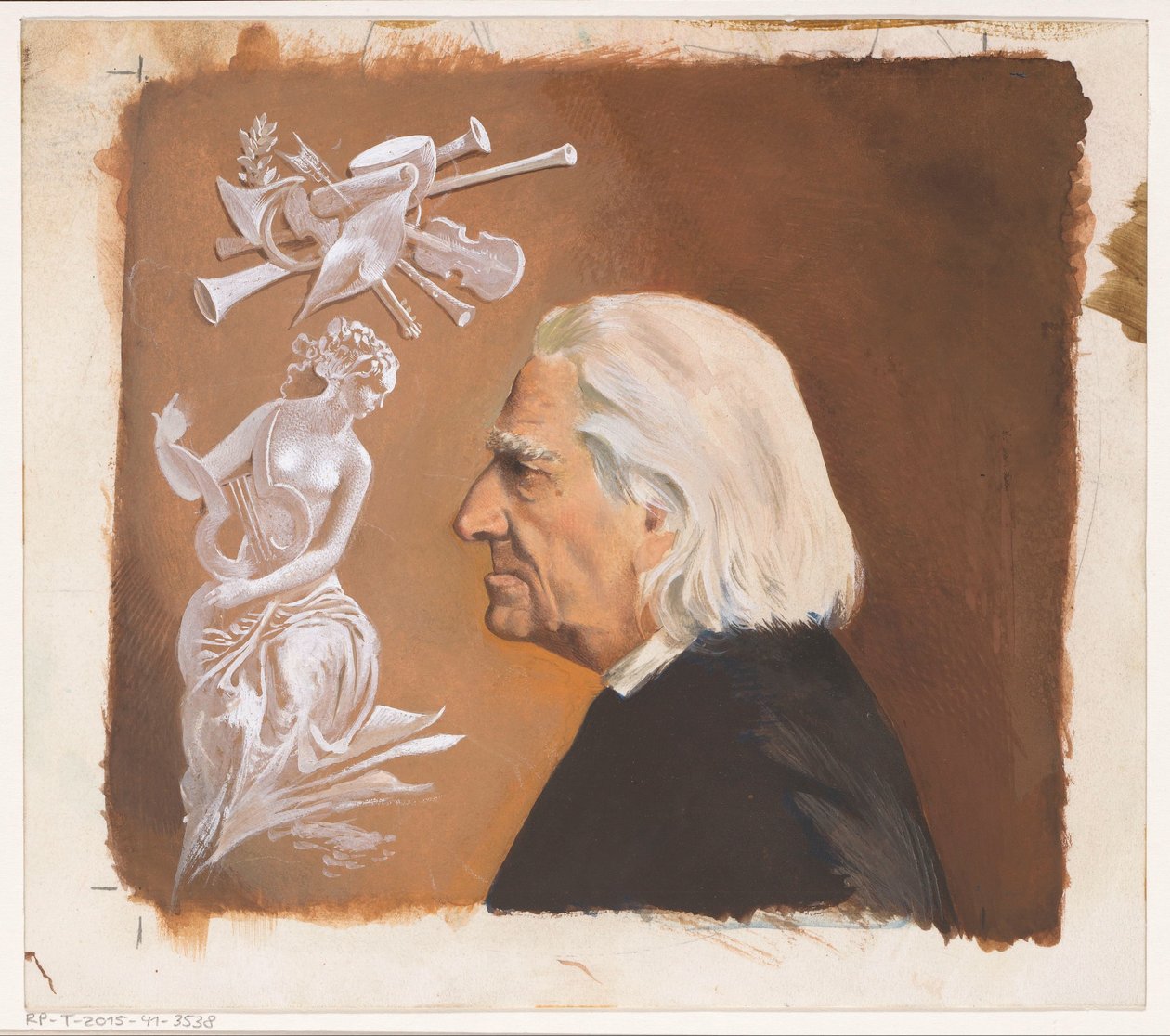 Návrh kapely pro: Jean Rousselot, Frans Liszt. Život velkého skladatele, c. 1961 od Anonymous