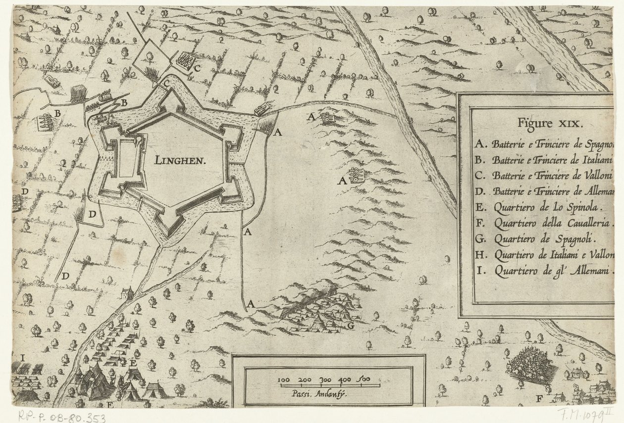 Obléhání a dobytí Lingenu Spinolou, 1605 od Anonymous