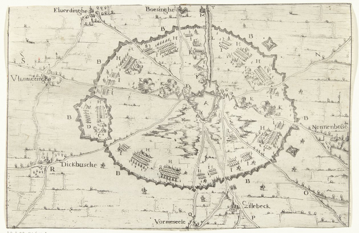Obležení Ypres, 1649 Skutečné zobrazení 