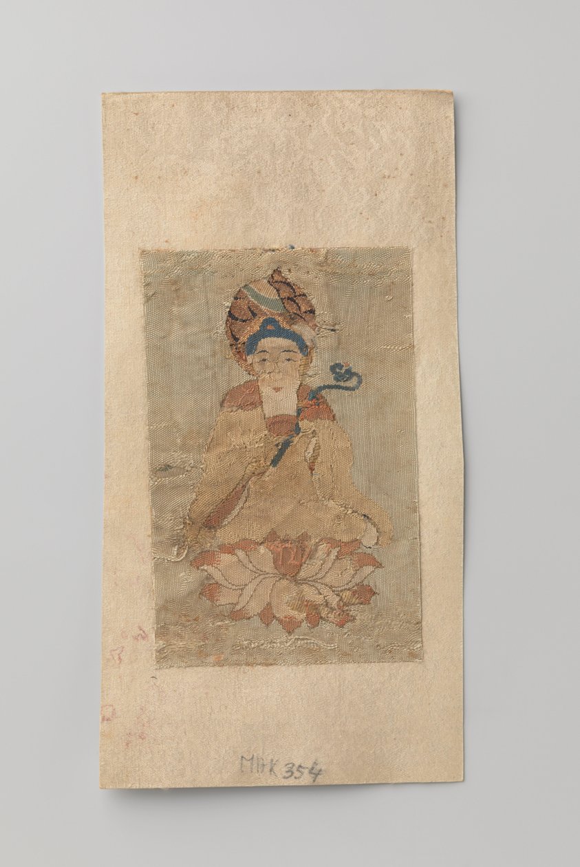 Buddha s ruyi v ruce, sedící na lotosu od Anonymous