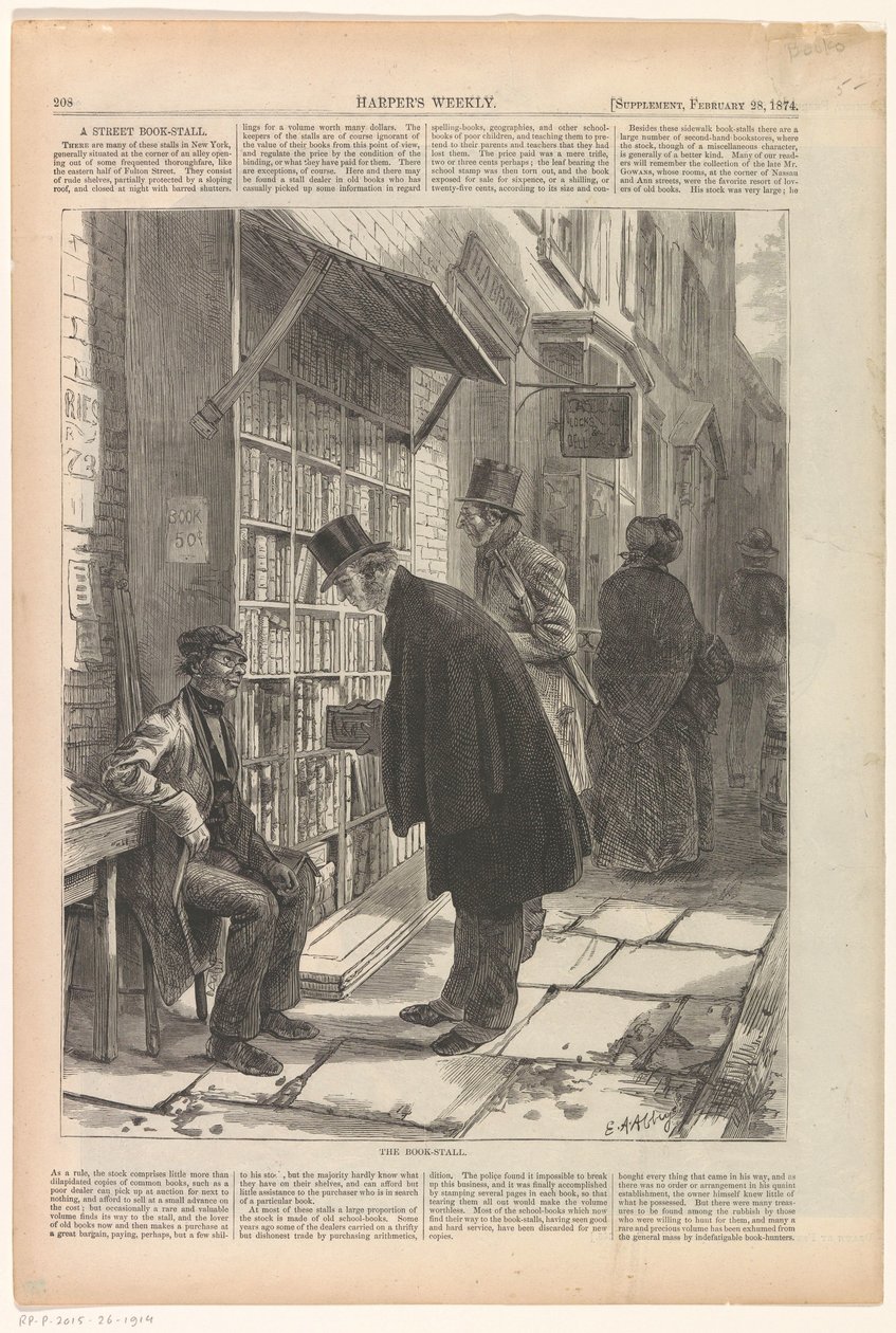 Boekenkraam v New Yorku Knižní stánek od Anonymous