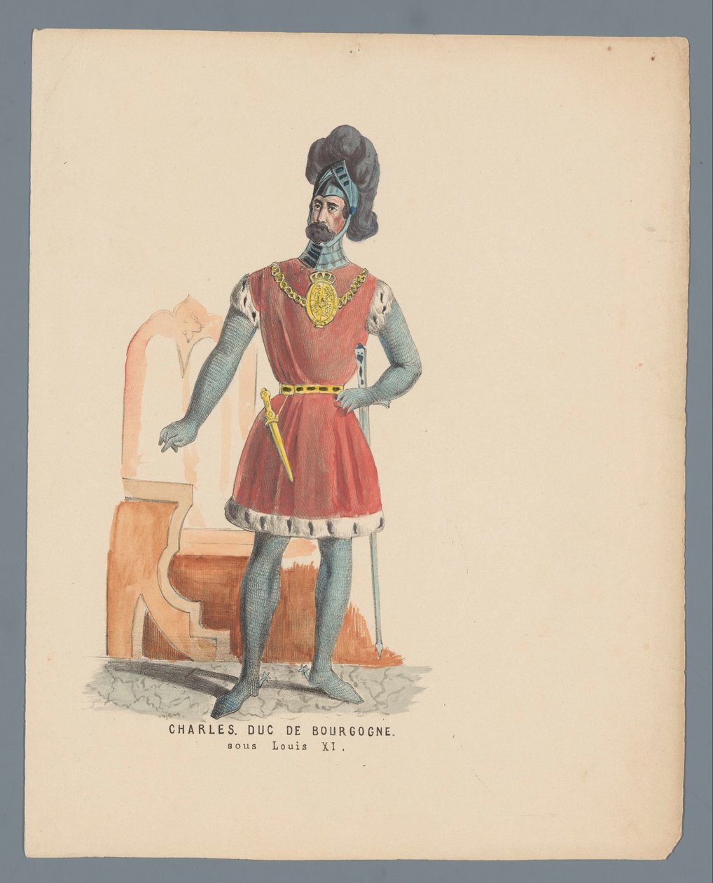 Charles. vévoda z Burgundska. za Ludvíka XI (titul na předmětu) od Anonymous