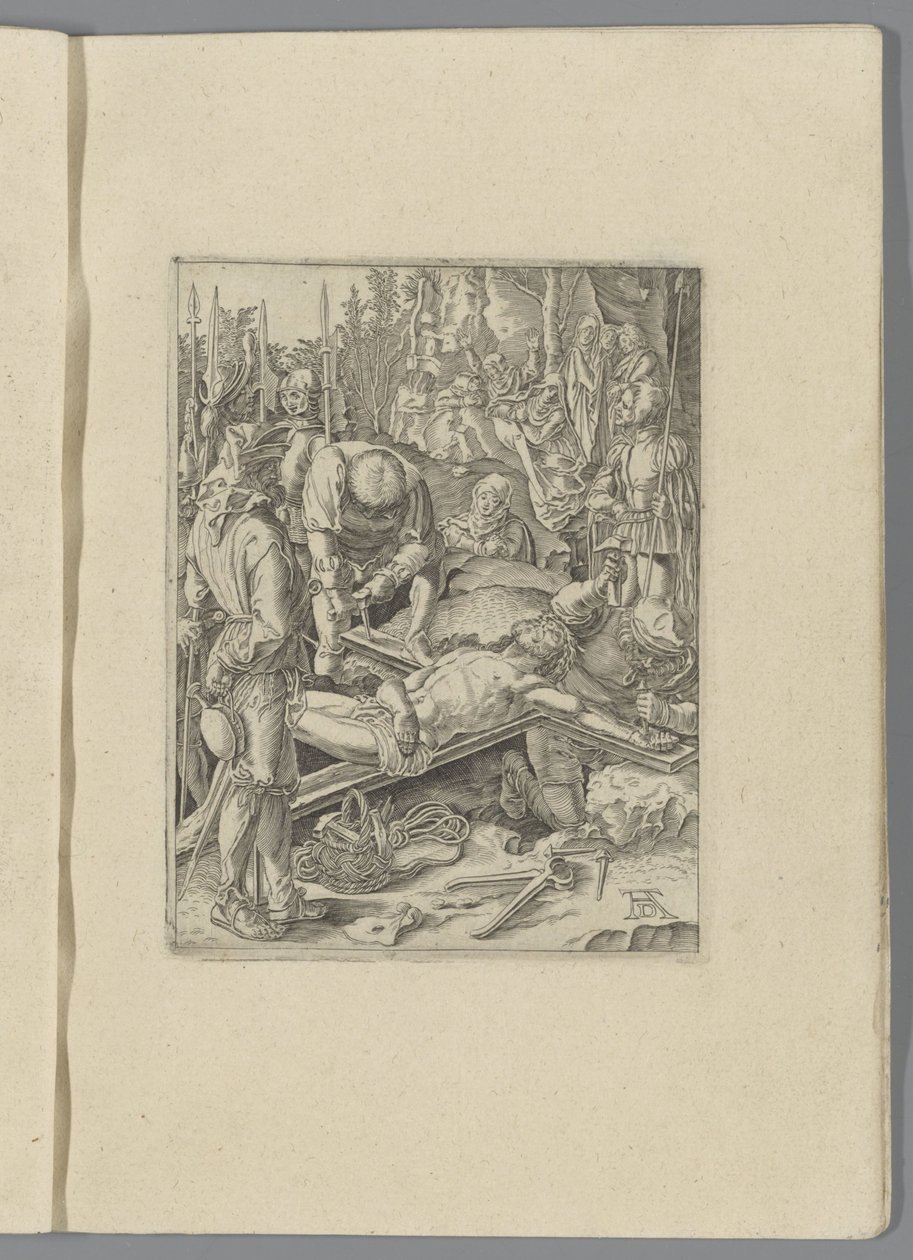 Kristus přibitý na kříž The Little Passion (název série) Passio Christi Ab Alberto Durer Nurenburgensi Effigiata (název série) od Anonymous