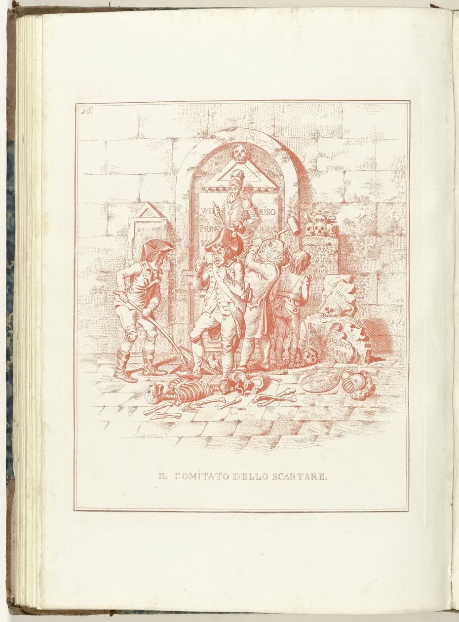 Comité van Remotie, 1795 Vyřazovací výbor (název o objektu) Hollandia Regenerata (italská kopie) (název série) Regenerace Holandska: Specchio všem regenerovaným národům (název série na objektu) od Anonymous