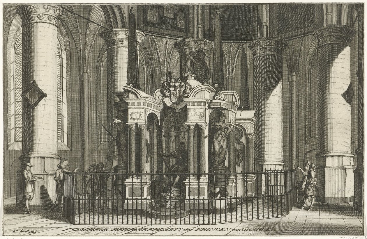 Hrob Viléma Oranžského, 1623 Tombe ofte Begraefplaets der Princen van Orange (název na objektu) od Anonymous