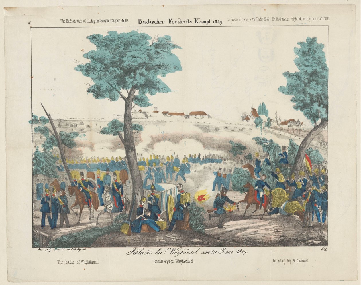 Bitva u Waghäuselu, 1849 Schlacht bei Waghäusel am 21. června 1849 / Bitva u Waghäuselu / Bataille près Waghäusel / Bitva u Waghäuselu (název na předmět) Badischer Freiheits-Kampf 1849 (...) Bádenská válka za svobodu v roce 1849 (série ti od Anonymous