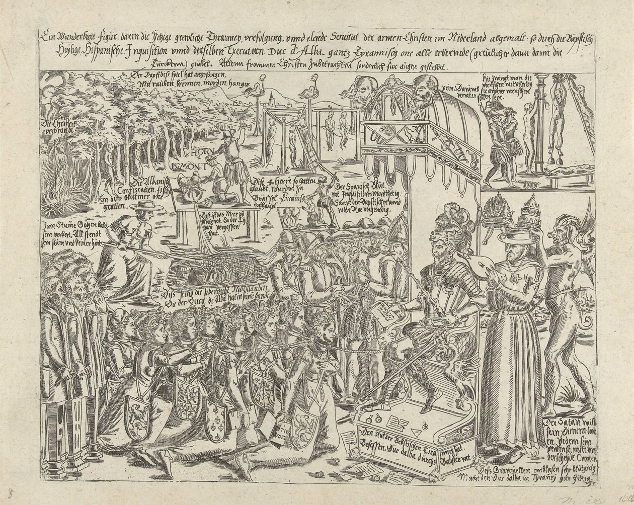 Trůn vévody z Alby, 1569 (kopie) od Anonymous
