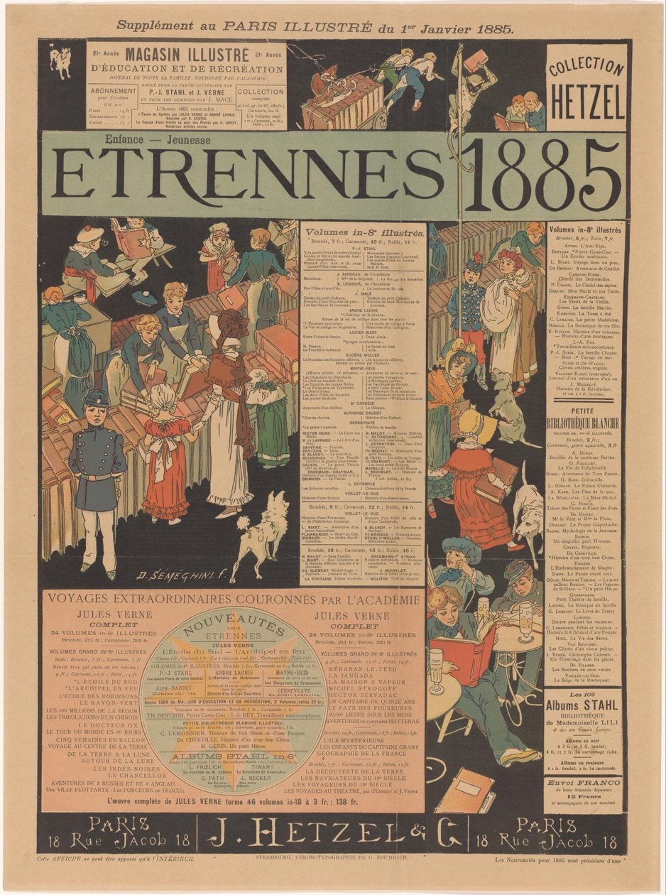 Seznam fondů J. Hetzela & Cie v Paříži Etrennes 1885 (název na objektu) od Anonymous
