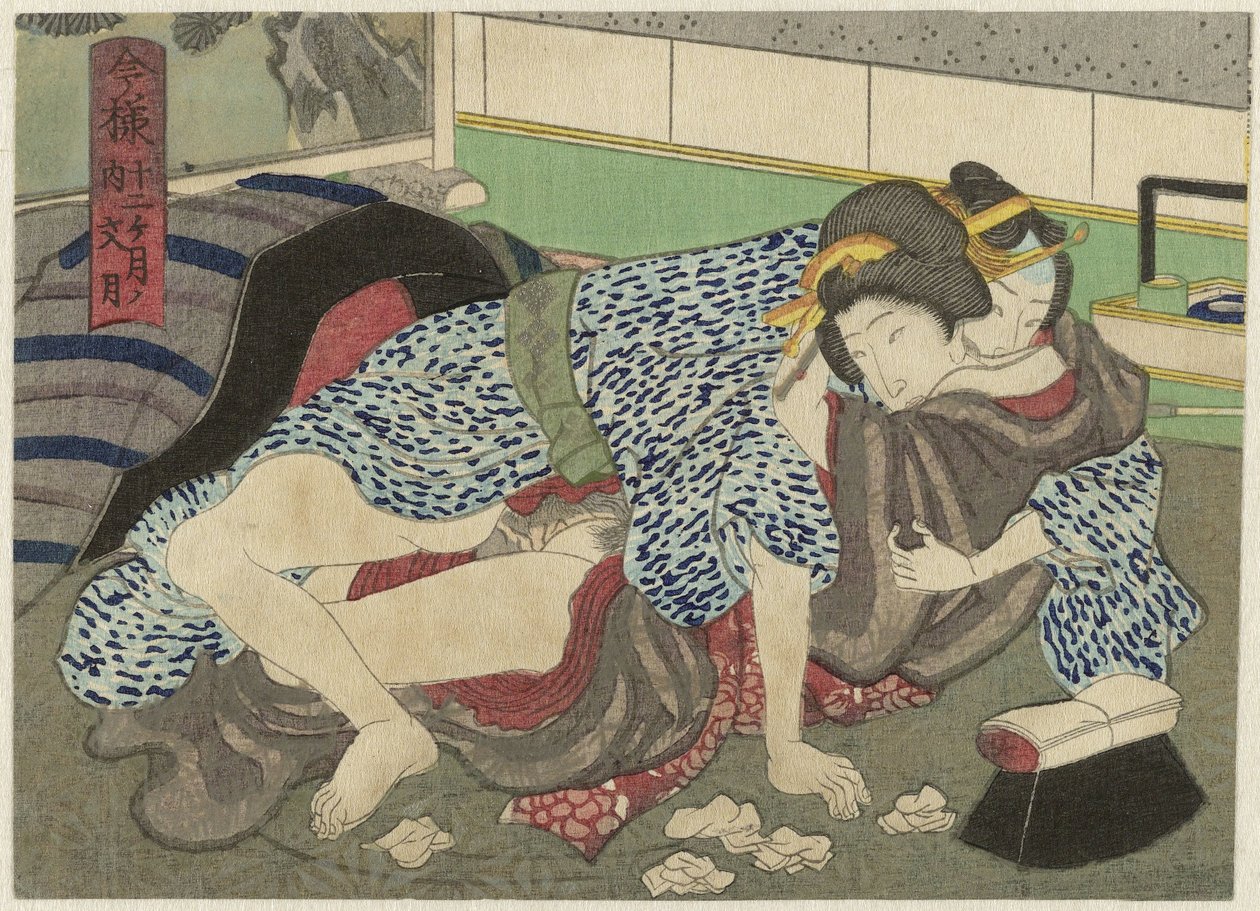 Fumizuki, de zevende maand Imayô jûni kagetsu no uchi (název série) od Anonymous