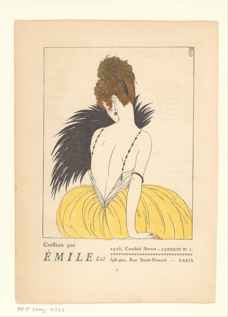 Gazette du Bon Ton, 1920 – č. 2, X: Coiffure od Émile od Anonymous
