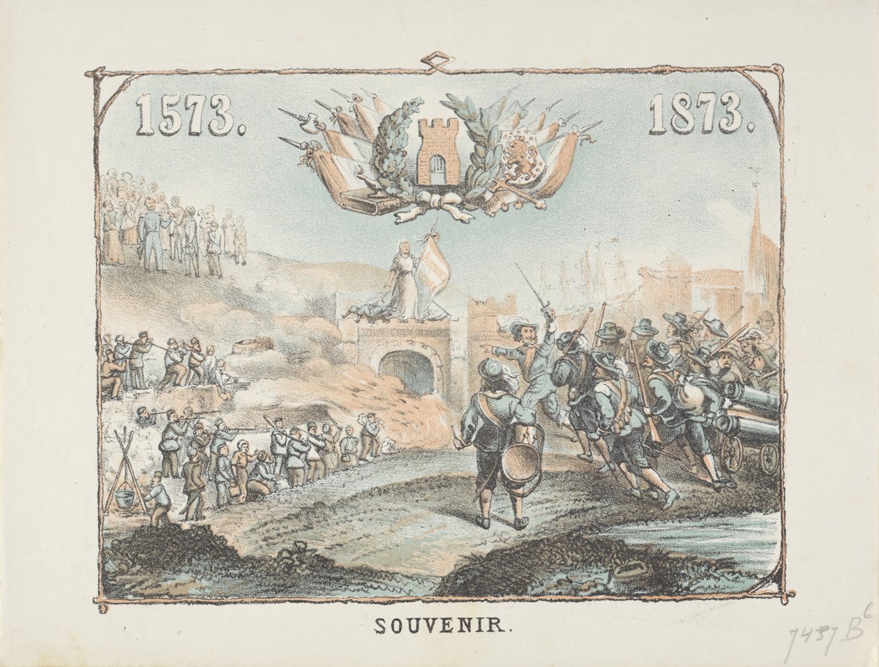 Pamětní tisk osvobození Alkmaaru 1573-1873 od Anonymous