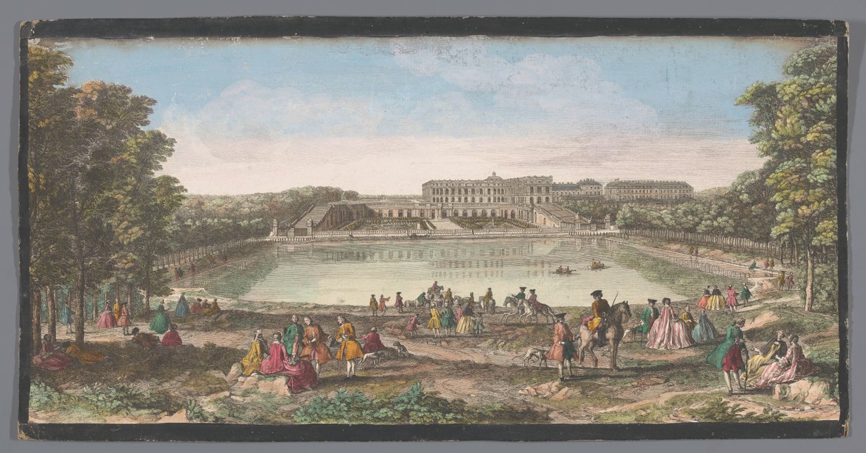Pohled na oranžerii paláce ve Versailles Vüe ​​​​du Château de Versailles du côté de l