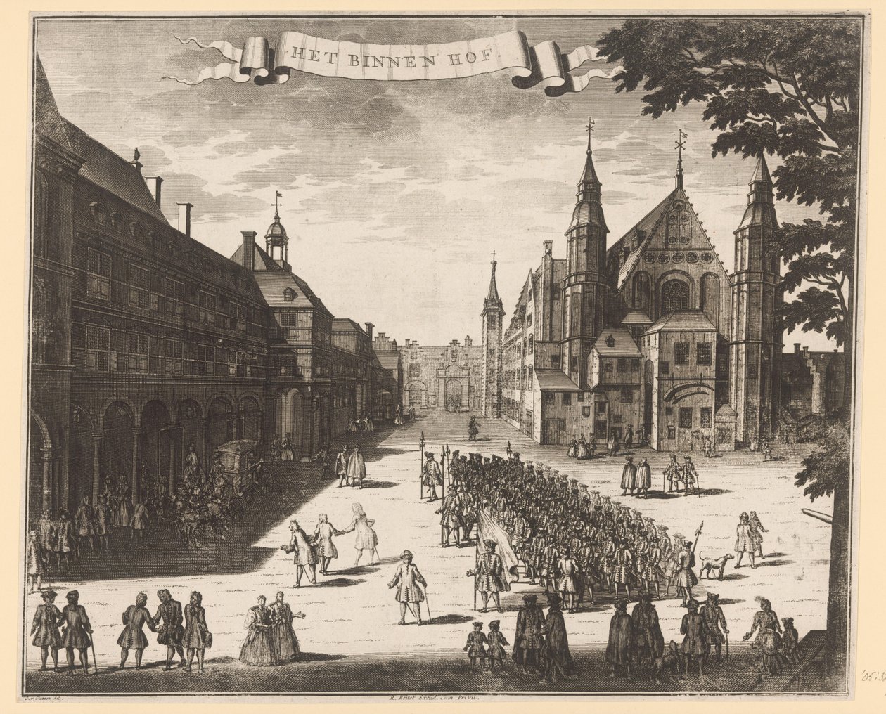 Pohled na Binnenhof v Haagu The Binnenhof (název na objektu) od Anonymous