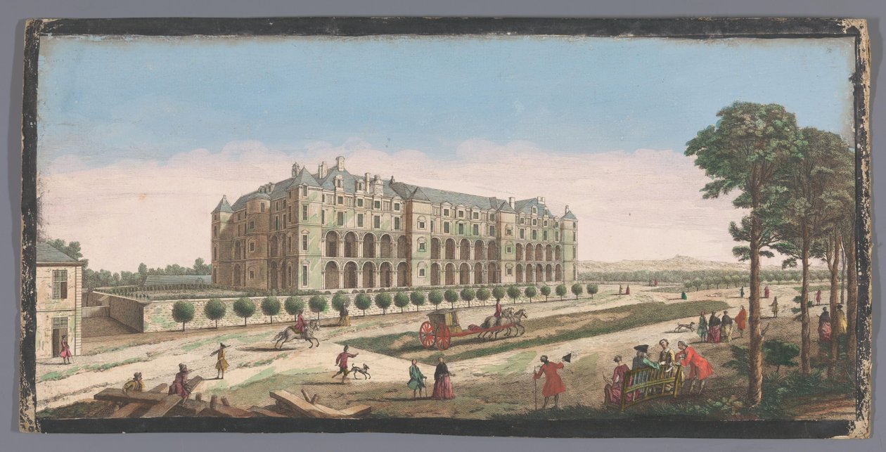 Pohled na Château de Madrid v Paříži Vue du Chateau Royal de Madrid (název na objektu) od Anonymous