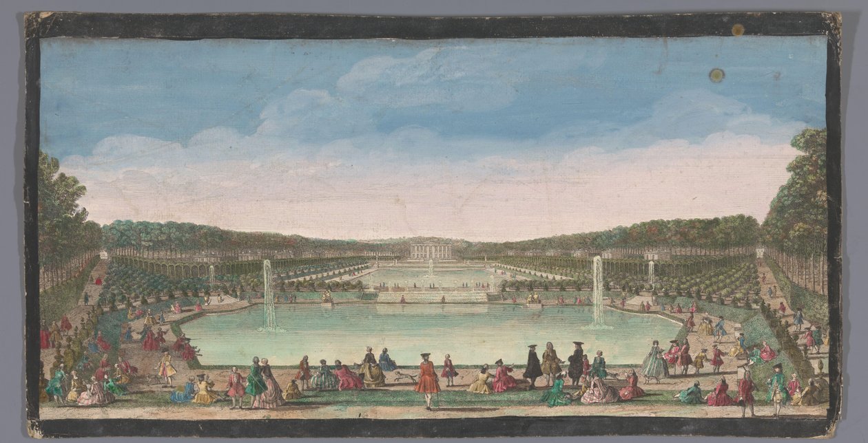 Pohled na Château de Marly Vue du Chateau de Marli cena du bas du grand parterre (název na objektu) od Anonymous