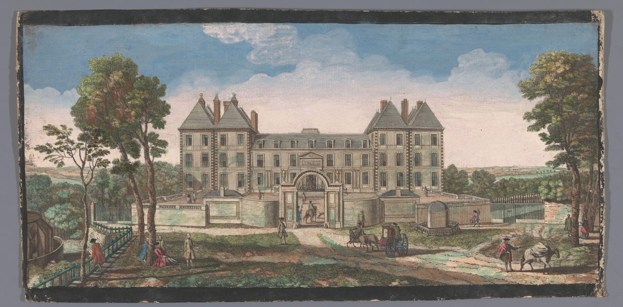 Pohled na Château de Saint-Maur Vûe du Chateau Royal de Saint Maur (titul na objektu) od Anonymous