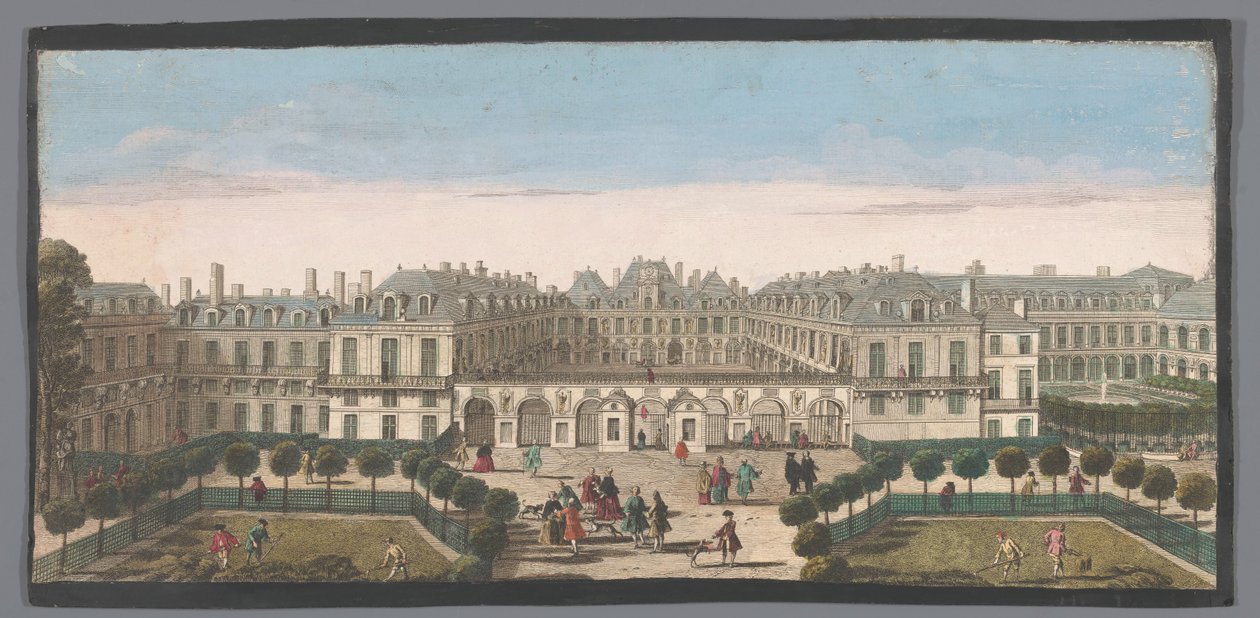 Pohled na Palais Royal v Paříži Vûë du Palais Royal (titul na předmětu) od Anonymous