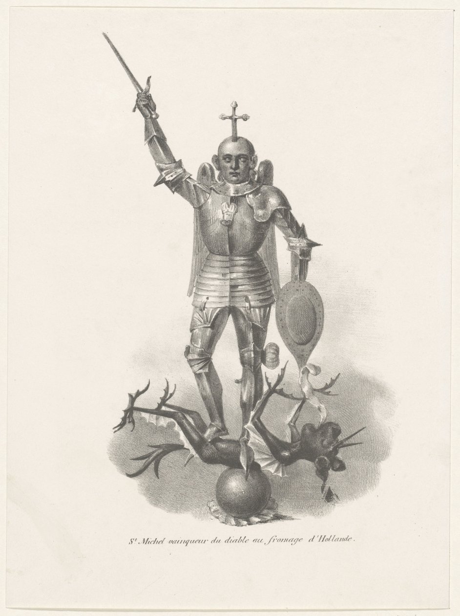 Svatý Michael dobývá ďábla holandským sýrem, 1830 St. Michel vainqueur du diable au fromage d