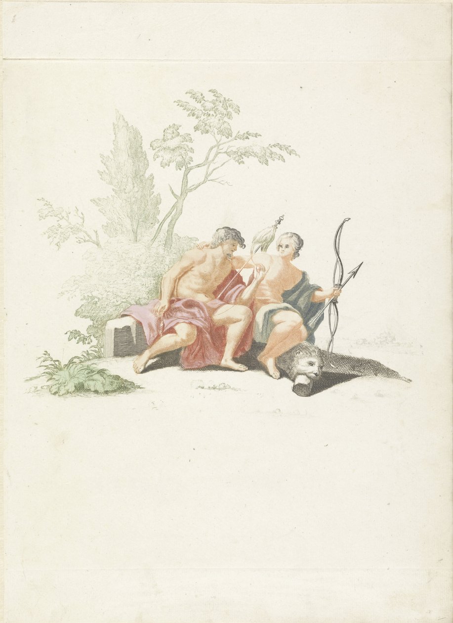 Herkules v Omphale od Anonymous