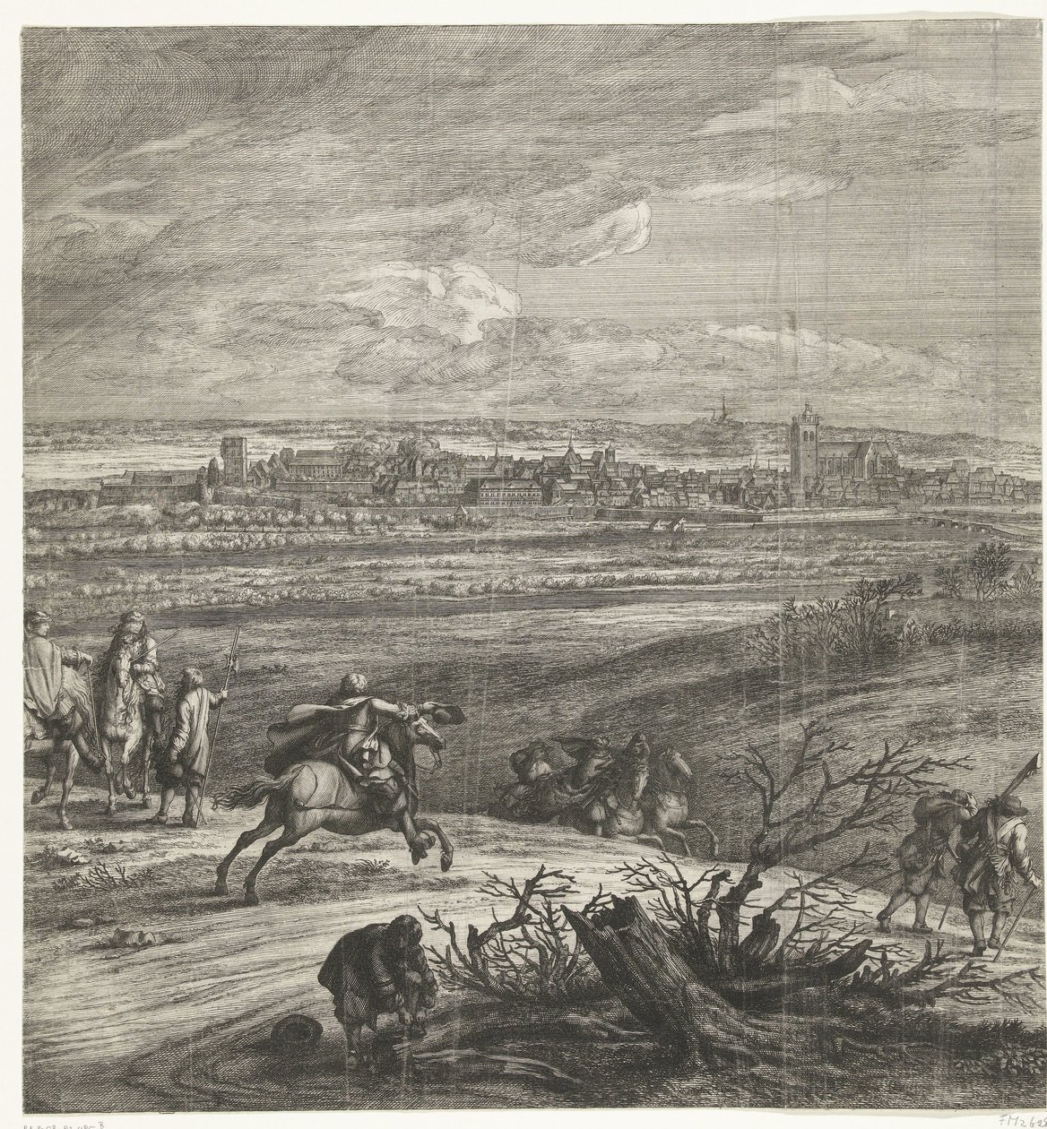 Francouzská armáda před Yperenem (uprostřed strana), 1678 od Anonymous