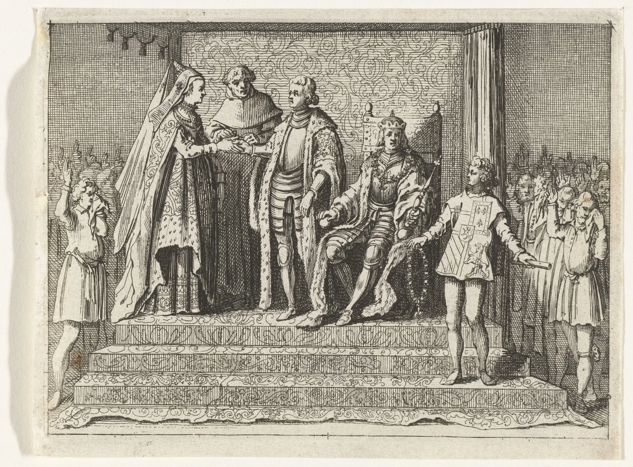 Sňatek Jacoby van Beieren a Franka van Borselen, 1434 od Anonymous