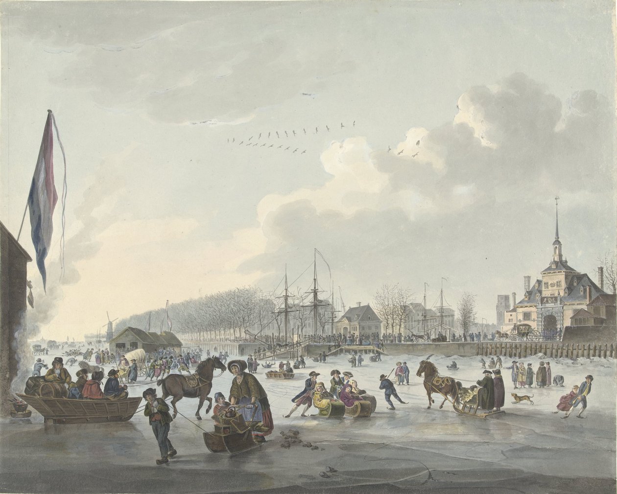 Ice Cream Fun for Rotterdam, asi 1784 od Anonymous