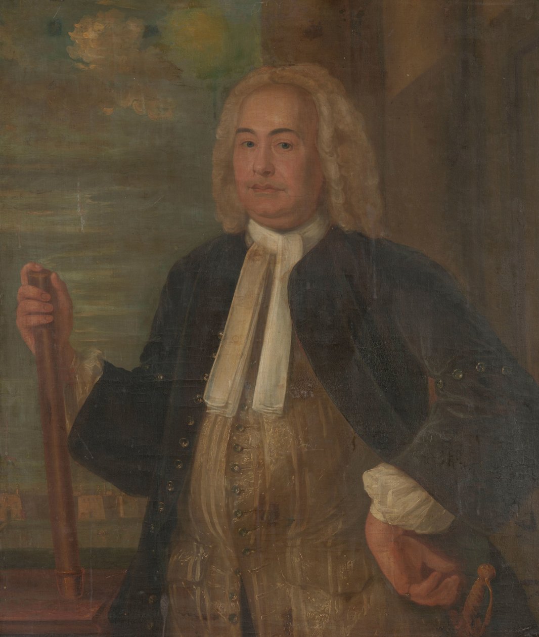 Johannes Thedens (1741-1743) Portrét Johannese Thedense, generálního guvernéra Nizozemské Východoindické společnosti od Anonymous
