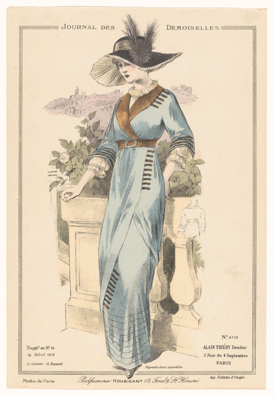 Journal des Demoiselles 15. srpna 1912, no. 5113 od Anonymous