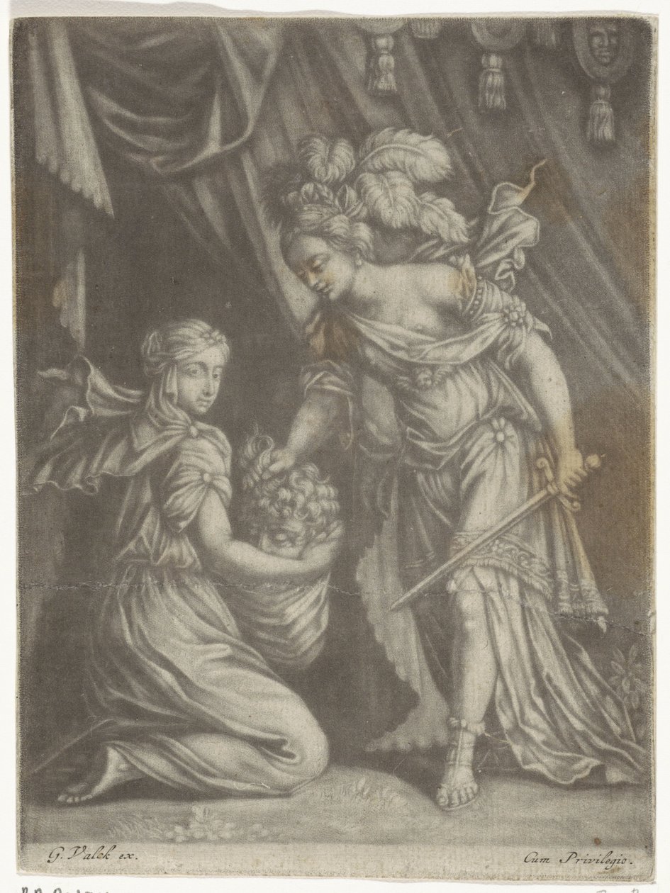 Judith s hlavou Holoferna od Anonymous