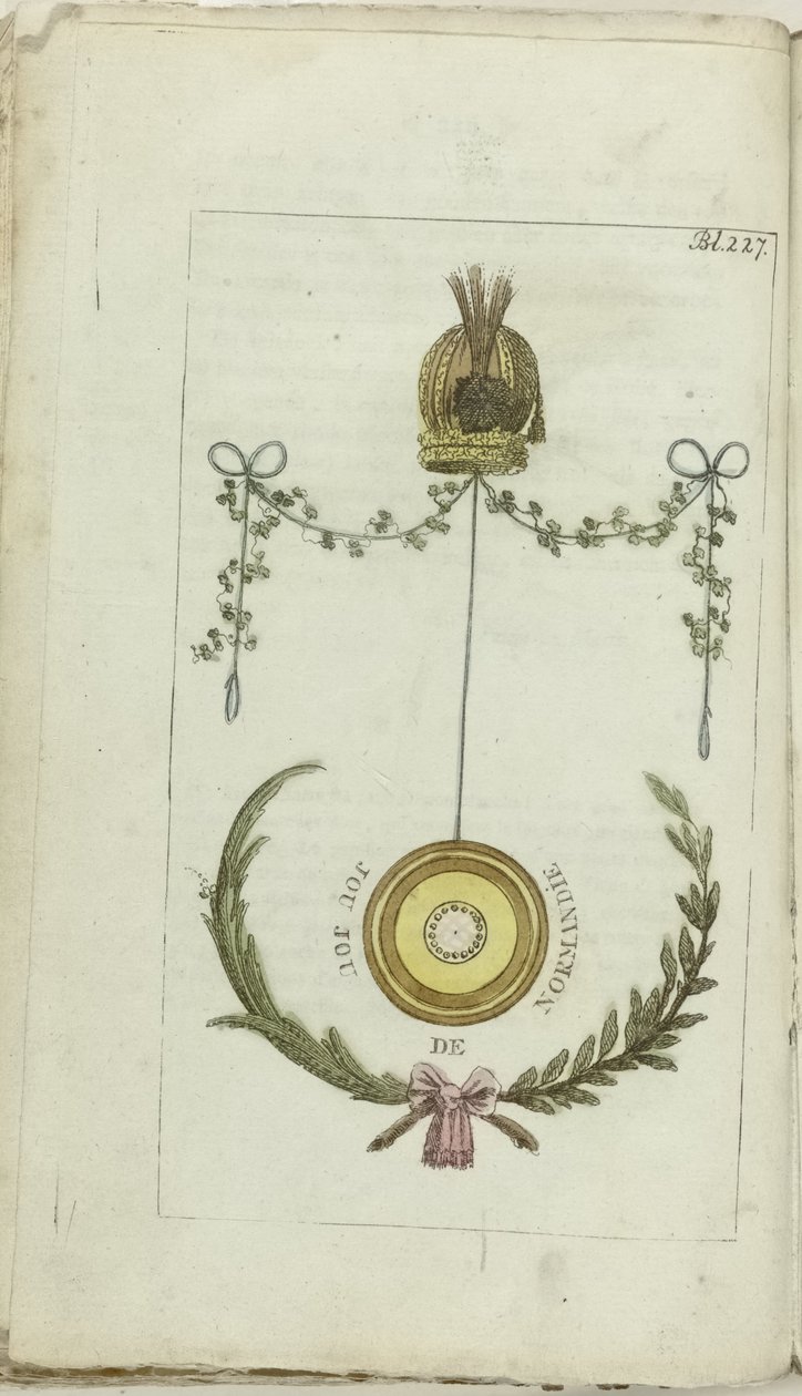 Kabinet módy a vkusu 1791, Str. 227: Jou jou de Normandie od Anonymous