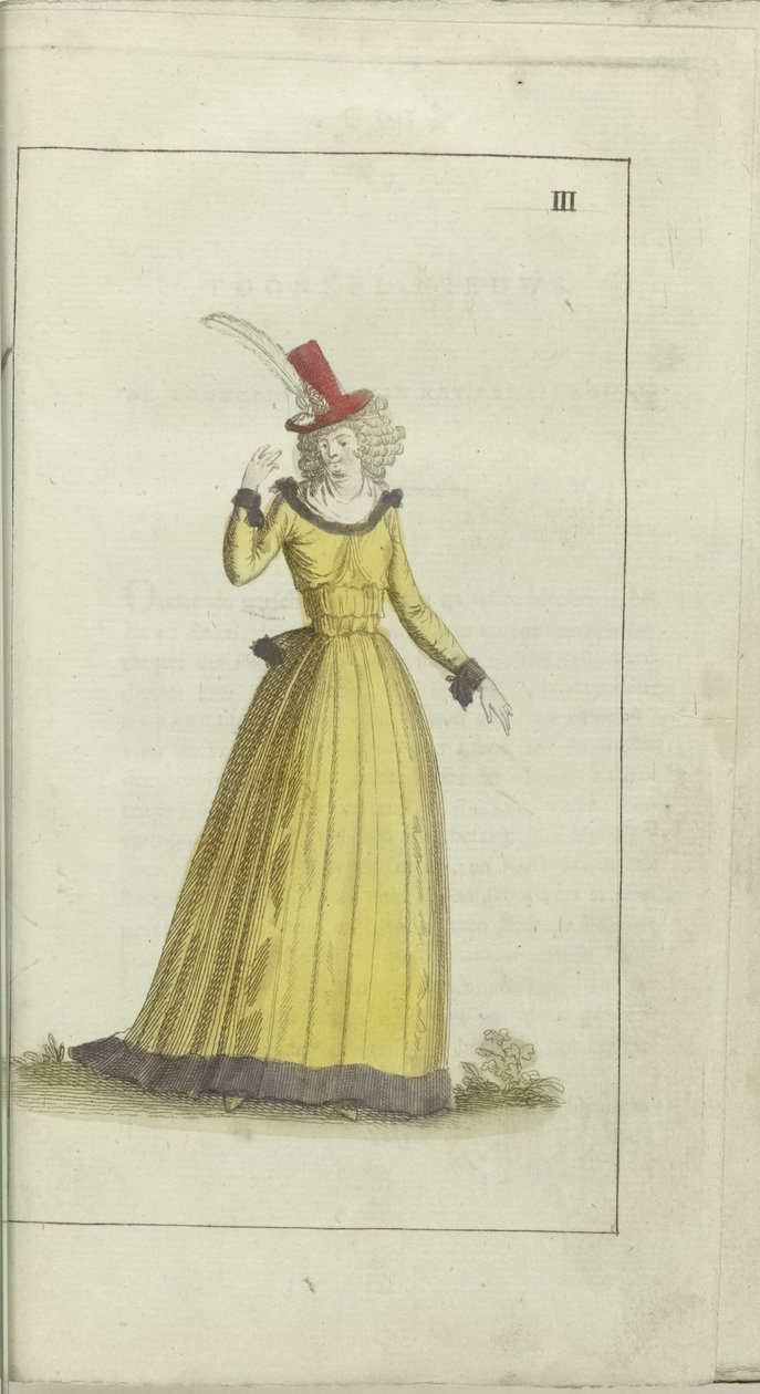 Kabinet módy a vkusu 1791, pl. III: od Anonymous