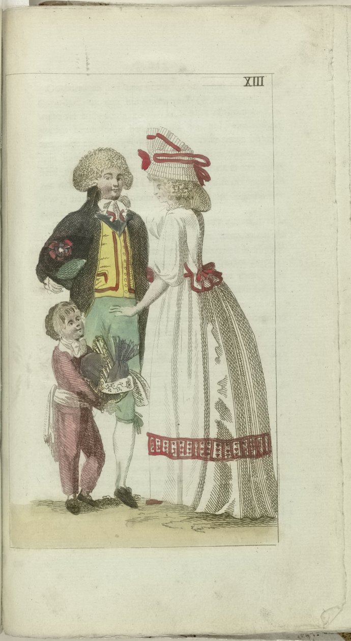 Kabinet módy a vkusu 1791, pl. XIII od Anonymous