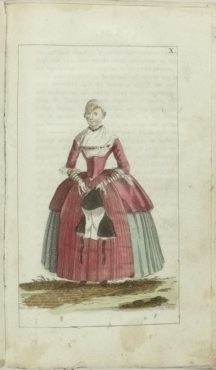 Kabinet módy a vkusu 1791, pl. X od Anonymous
