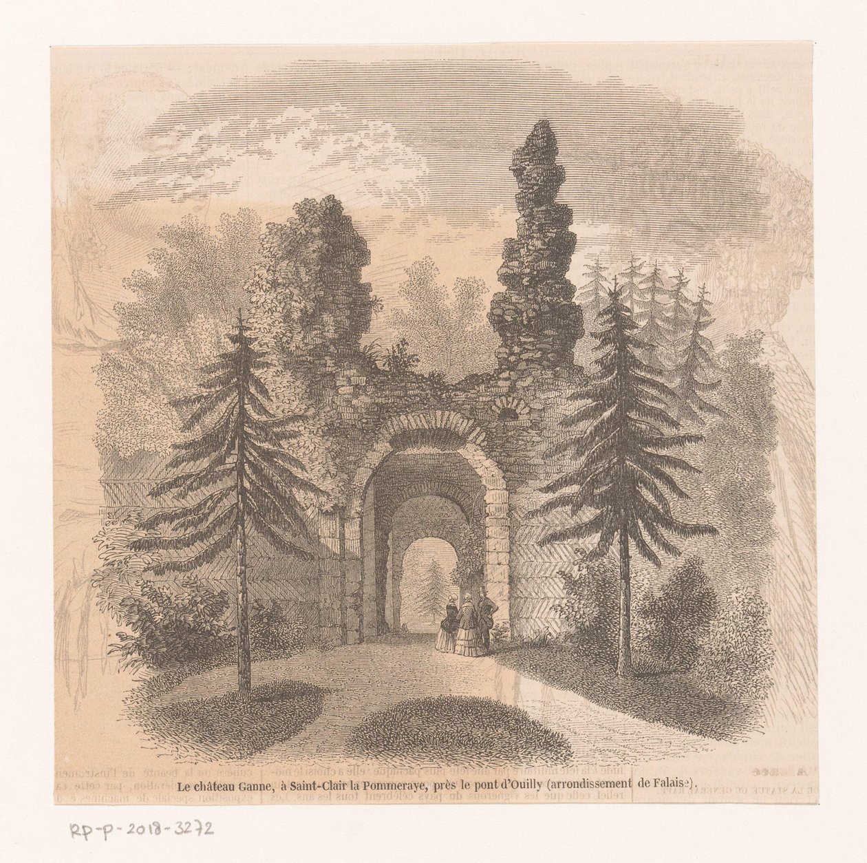 Kasteel Ganne Château Ganne, v Saint-Clair la Pommeraye, poblíž Pont d