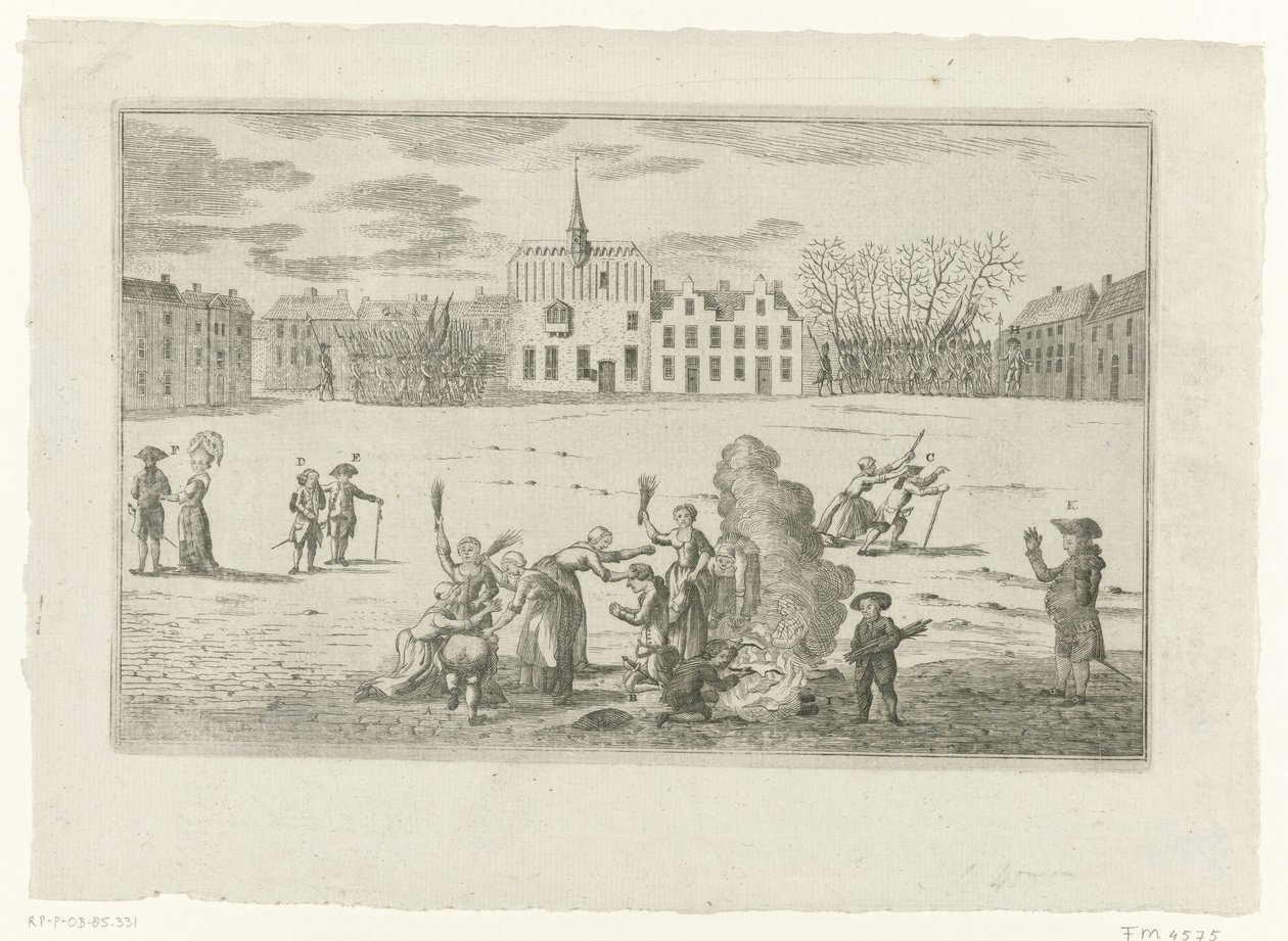 Trest arnhemských starostů Bentincka a Brantsena, 1784 od Anonymous