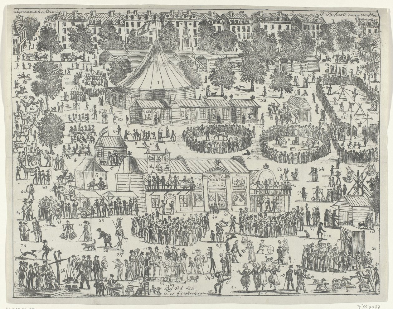 Veletrh na náměstí v Haagu, 1845 Utopický veletrh (název na objektu) od Anonymous