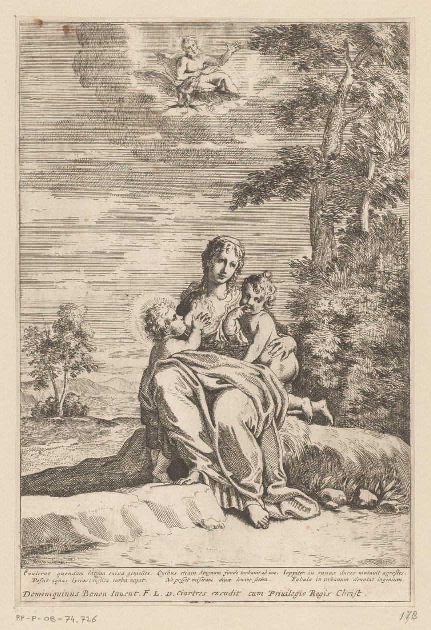 Latona se setkala s Dianou v Apollo op Delos od Anonymous