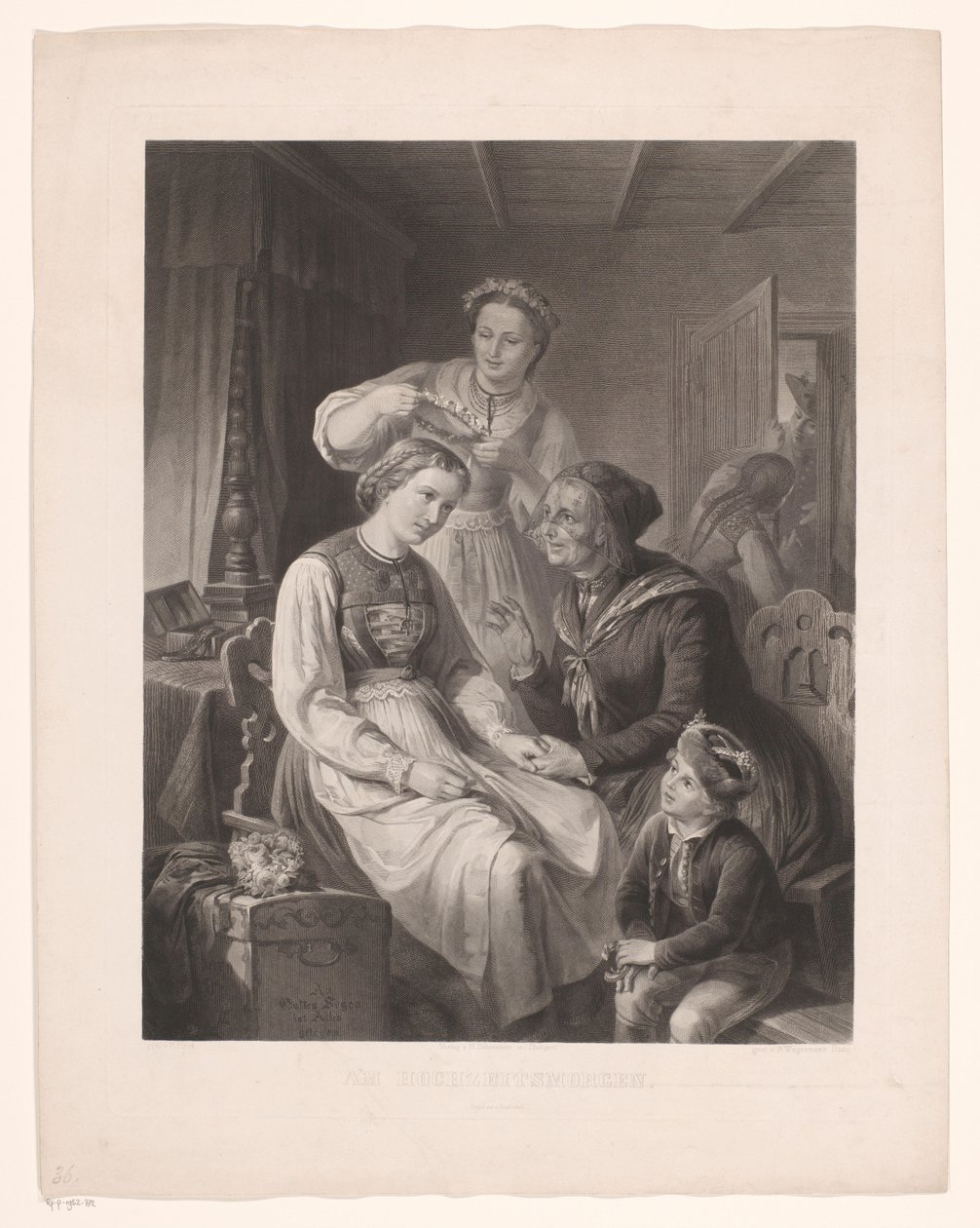 Le Suprême Bon Ton, 1800-1815, č. 21: Elegant u svého kováře od Anonymous