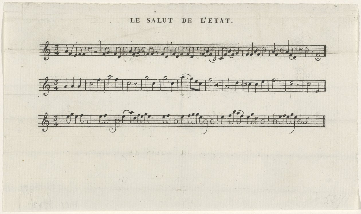 Píseň korunnímu princi, 1830 Le salut de l