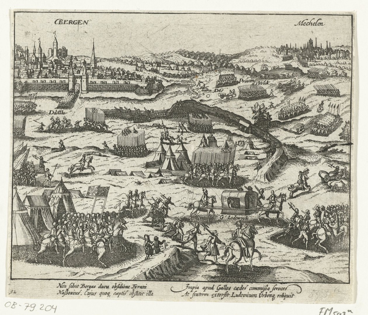 Ludvík z Nassau opouští Bergen, 1572 od Anonymous