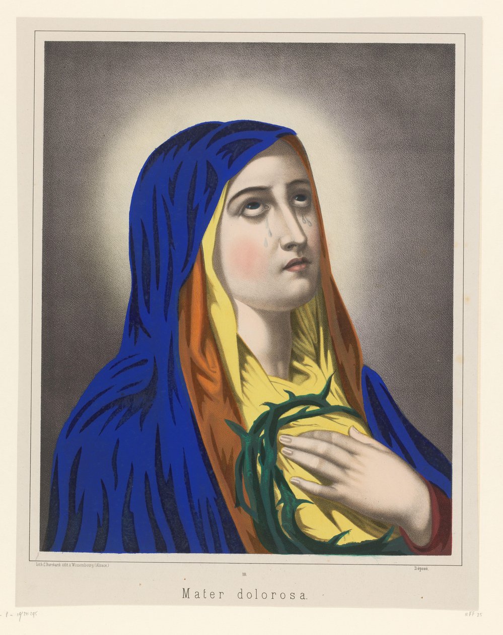 Maria jako Mater Dolorosa Mater Dolorosa (titul na objektu) od Anonymous