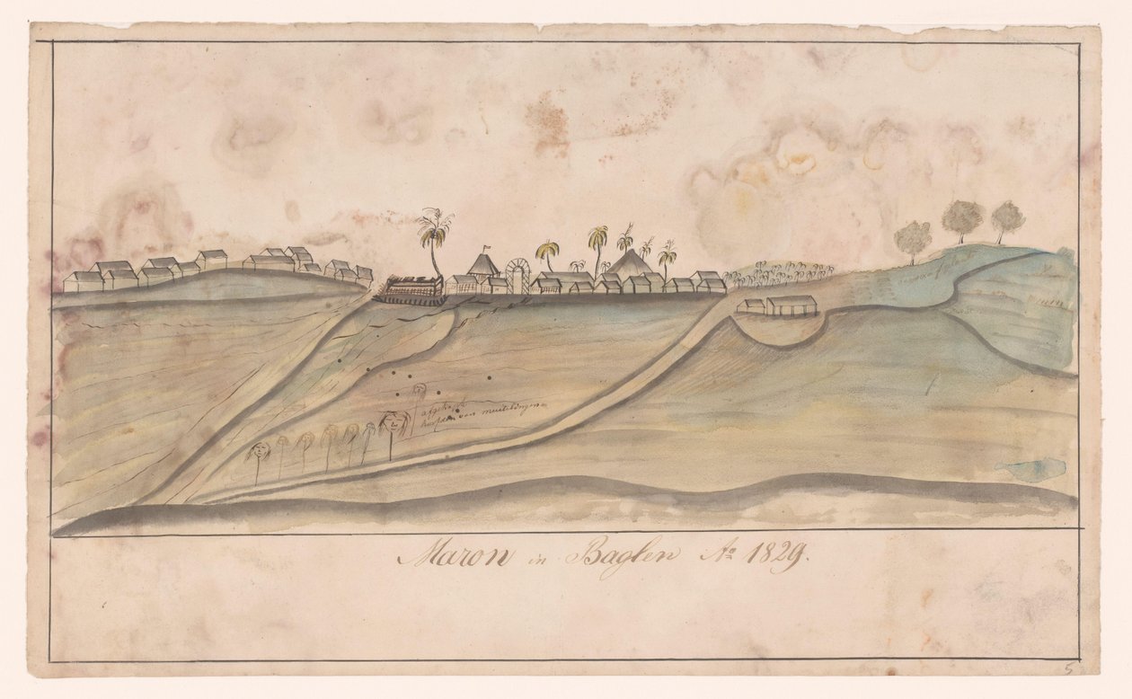 Maron v Baglungu Maron na Baglung Ao. 1829 (název na objektu) od Anonymous