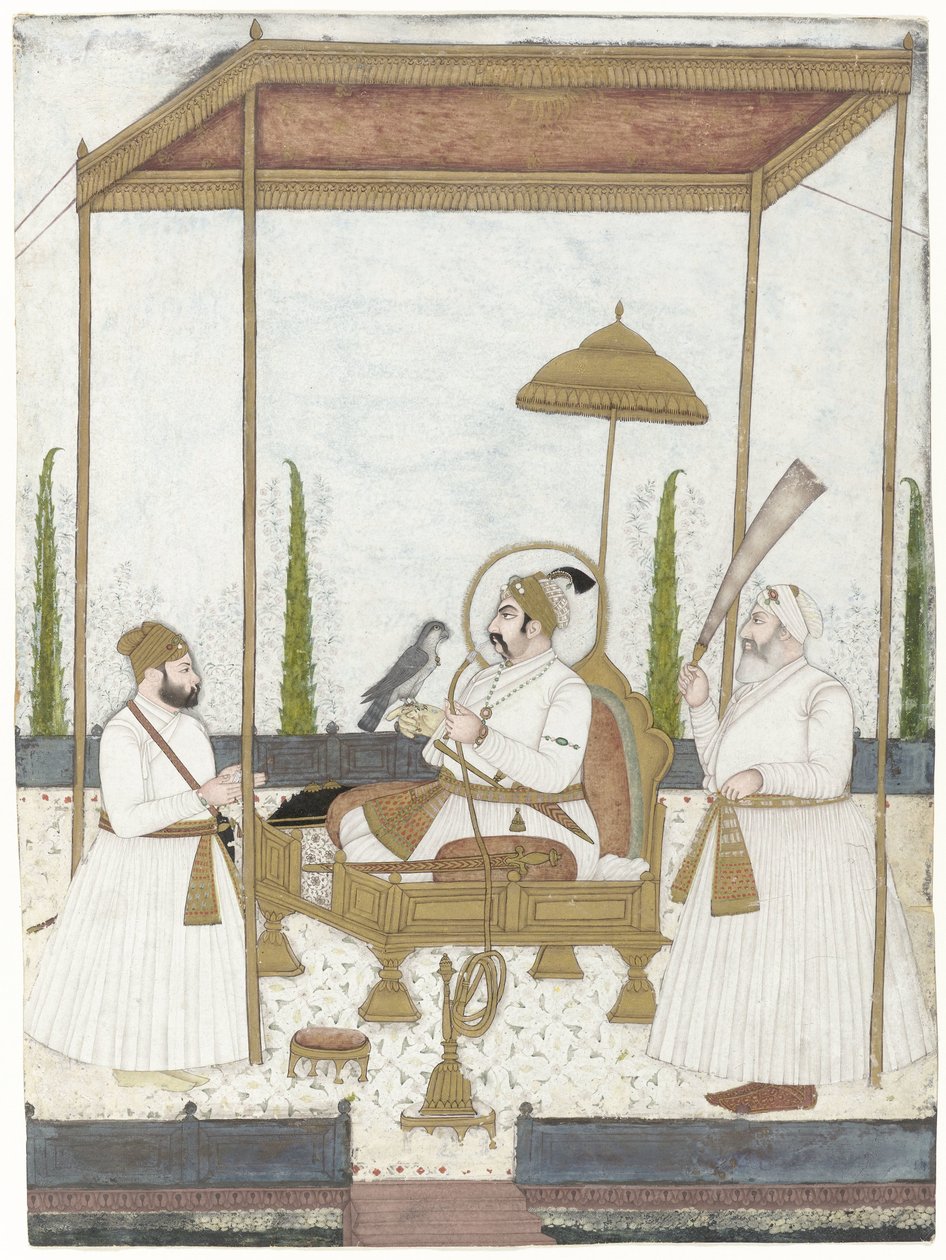 Mohammed Shah přijímá Qamar-ud-din Khan od Anonymous