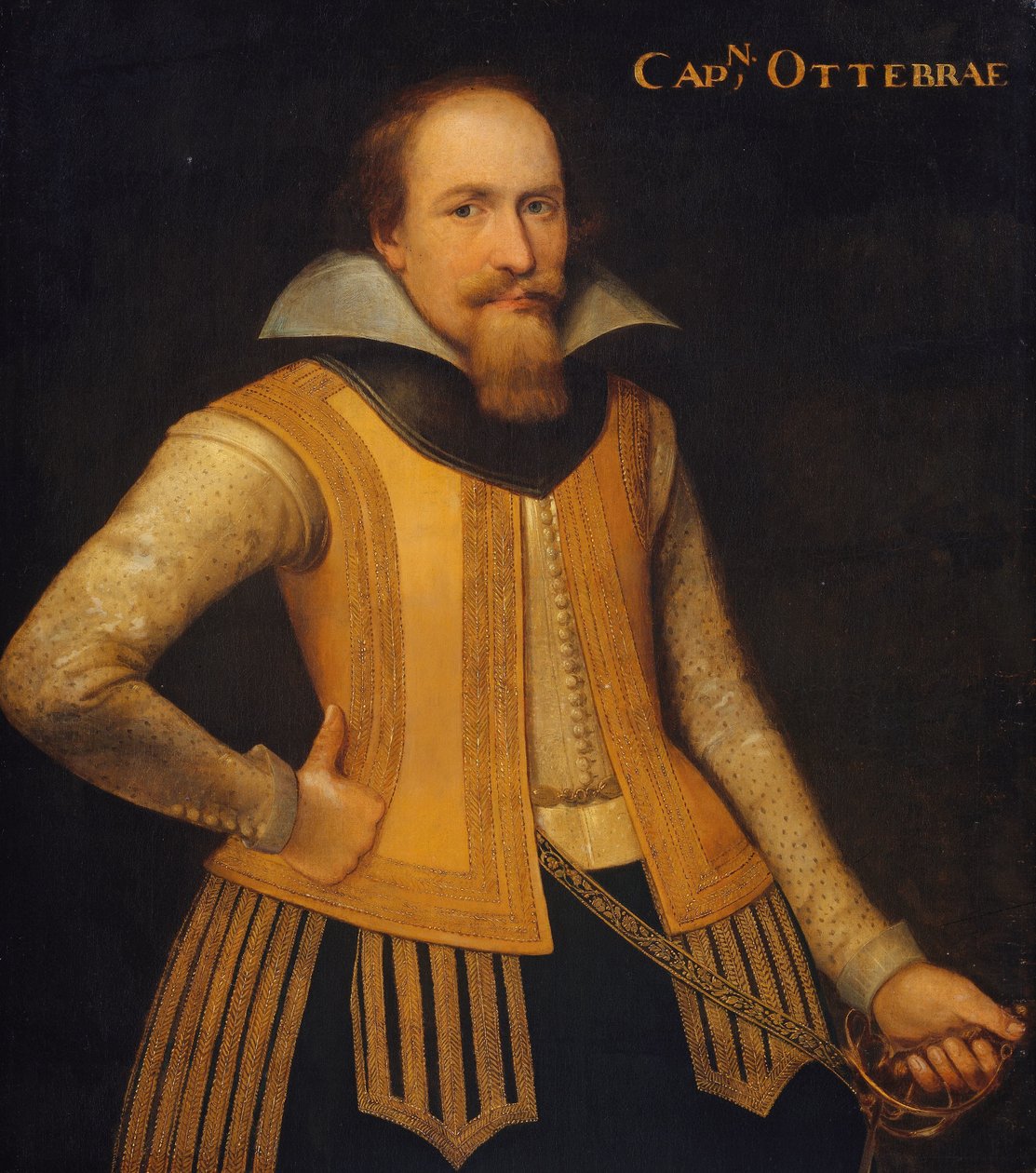 Portrét Otta Brahe, kapitána roty Dánů k rozdělení Zélandu, vstoupil do braniborské služby v roce 1610 od Anonymous