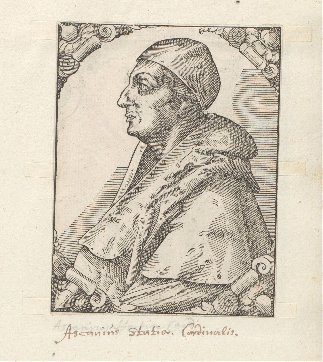 Portrét van Ascanio Sforza od Anonymous